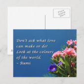 Carte Postale Couleurs du monde (Devant / Derrière)