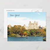 Carte Postale couleurs du parc central (Devant / Derrière)