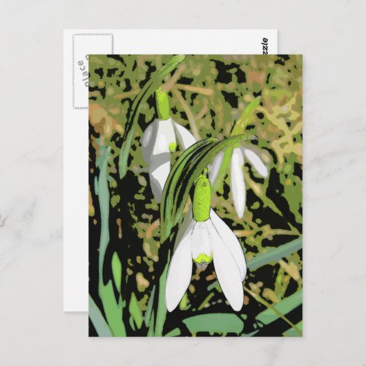 Carte Postale Couleurs du printemps (Devant / Derrière)