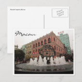 Carte Postale couleurs du senado macau (Devant / Derrière)