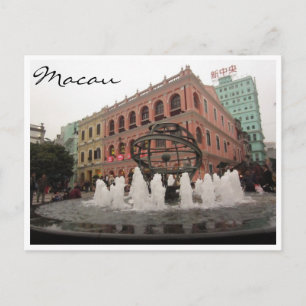 Carte Postale couleurs du senado macau