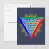 Carte Postale Couleurs du système de jeu Gamer 3 Ultimate RVB (Devant / Derrière)