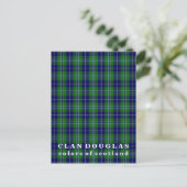 Carte Postale Couleurs écossaises Clan Douglas Tartan (Debout devant)
