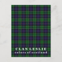 Couleurs écossaises Clan Leslie Tartan