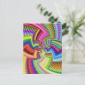 Carte Postale Couleurs ethniques funky (Debout devant)