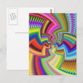 Carte Postale Couleurs ethniques funky (Devant / Derrière)