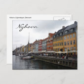 Carte Postale couleurs nyhavn (Devant / Derrière)
