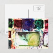 Carte postale COULEURS PALETTES (Devant / Derrière)