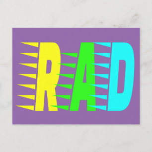 Carte Postale Couleurs RAD Neon