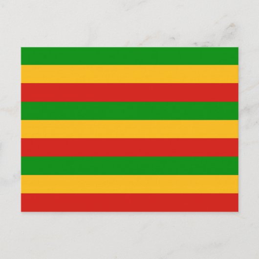 Carte Postale COULEURS RASTAFARI + vos idées (Devant)