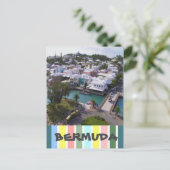 Carte Postale Couleurs tropicales des Bermudes (Debout devant)