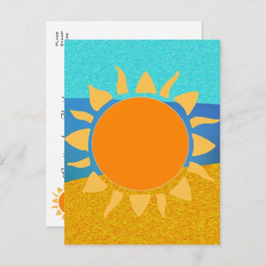 Carte Postale Couleurs vives Floride... Où vit le soleil (Devant / Derrière)