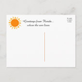 Carte Postale Couleurs vives Floride... Où vit le soleil (Dos)