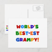 Carte Postale Couleurs vives T-shirts et cadeaux les plus grampé (Devant / Derrière)