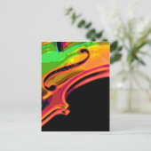 Carte Postale couleurs vives violon (Debout devant)