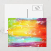 Carte Postale Couleurs vraies Art Abstrait (Devant / Derrière)