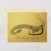 Couleuvre de peinture originale Chinois Lunaire No