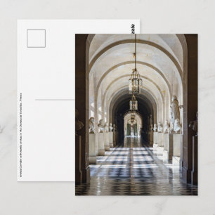 Carte Postale Couloir avec statues dans le Château de Versailles