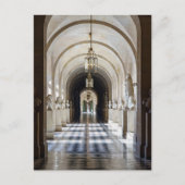 Carte Postale Couloir avec statues dans le Château de Versailles (Devant)