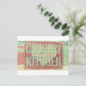 Carte Postale Country Kitchen Green Cottage (Debout devant)