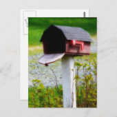 Carte Postale Country Mailbox - Nous avons déménagé! (Devant / Derrière)