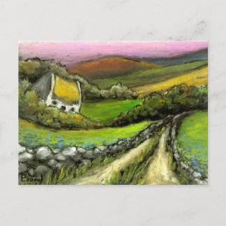 Carte Postale Country road cottage par Tanya Bond