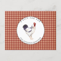 Country Rooster Farmhouse Certificat cadeau