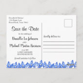 Carte Postale Country Rustic Floral Antlers ENREGISTRER LA DATE (Dos)