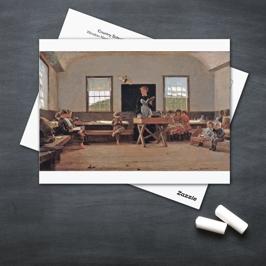 Carte Postale Country School Winslow Homer
