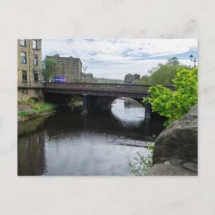 Carte Postale County Bridge et la rivière Calder, Sowerby Bridge