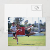 Carte Postale Coup-de-pied de volée (Devant / Derrière)