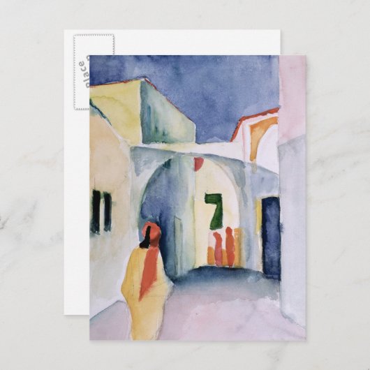 Carte Postale Coup d'oeil dans une allée (Devant / Derrière)