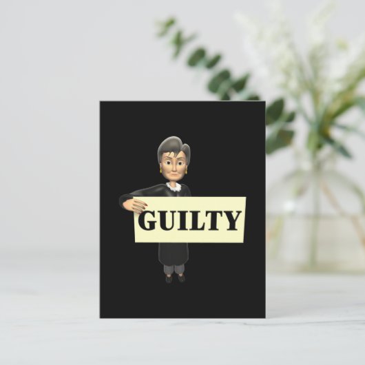 Carte Postale Coupable (Debout devant)