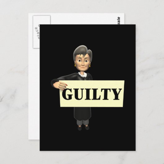Carte Postale Coupable (Devant / Derrière)