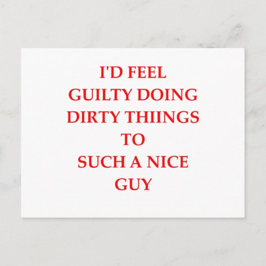 CARTE POSTALE COUPABLE (Devant)