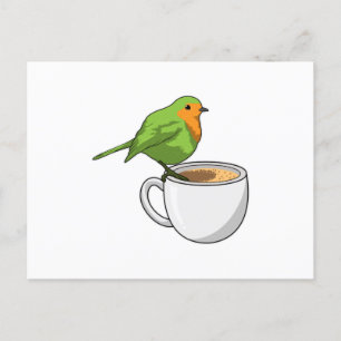 Carte Postale Coupe Bird Coffee