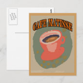 Carte Postale Coupe Café Matisse (Devant / Derrière)