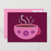 Carte Postale Coupe chaude de café (Devant / Derrière)