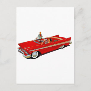 Carte Postale Coupe convertible Plymouth Belvedere 1957