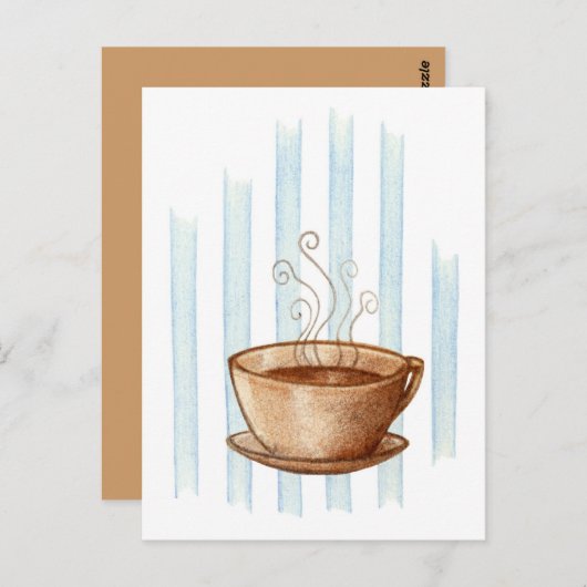 Carte postale Coupe de café (Devant / Derrière)