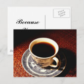 Carte Postale Coupe De Café (Devant / Derrière)