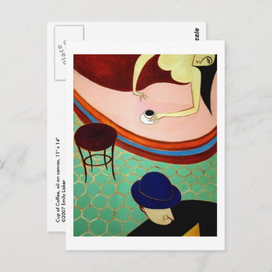 Carte Postale Coupe de café (Devant / Derrière)