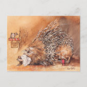 Carte Postale coupe de cheveux peu commune (Devant)