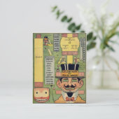 Carte Postale Coupe Déplaisante vintage (Debout devant)