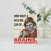 Carte Postale Coupe des cerveaux (Debout devant)