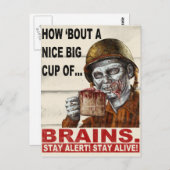 Carte Postale Coupe des cerveaux (Devant / Derrière)