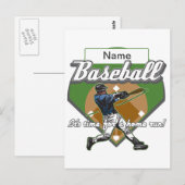 Carte Postale Coupe personnalisée de base-ball à domicile (Devant / Derrière)