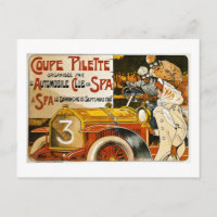 Coupe Pilette Vintage Espagnol Poster d'Automobile