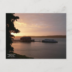 Carte Postale Coupeville Pier à Dusk Postcard