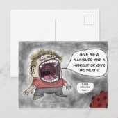 Carte Postale Coupez les cheveux ou mourrez ! (Devant / Derrière)